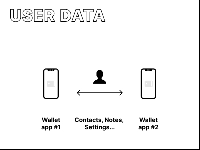 Transfer of user data between applications