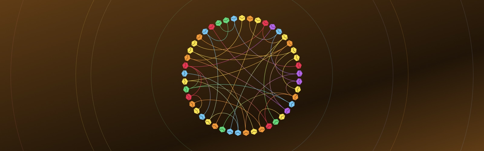 Network graph of bitcoin node connections