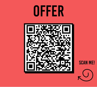 A QR code of an offer