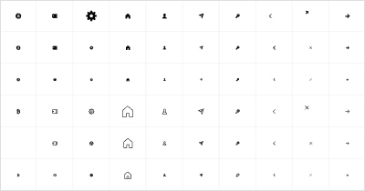 A grid of diverse interface icons
