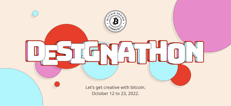 Bitcoin Designathon promo banner